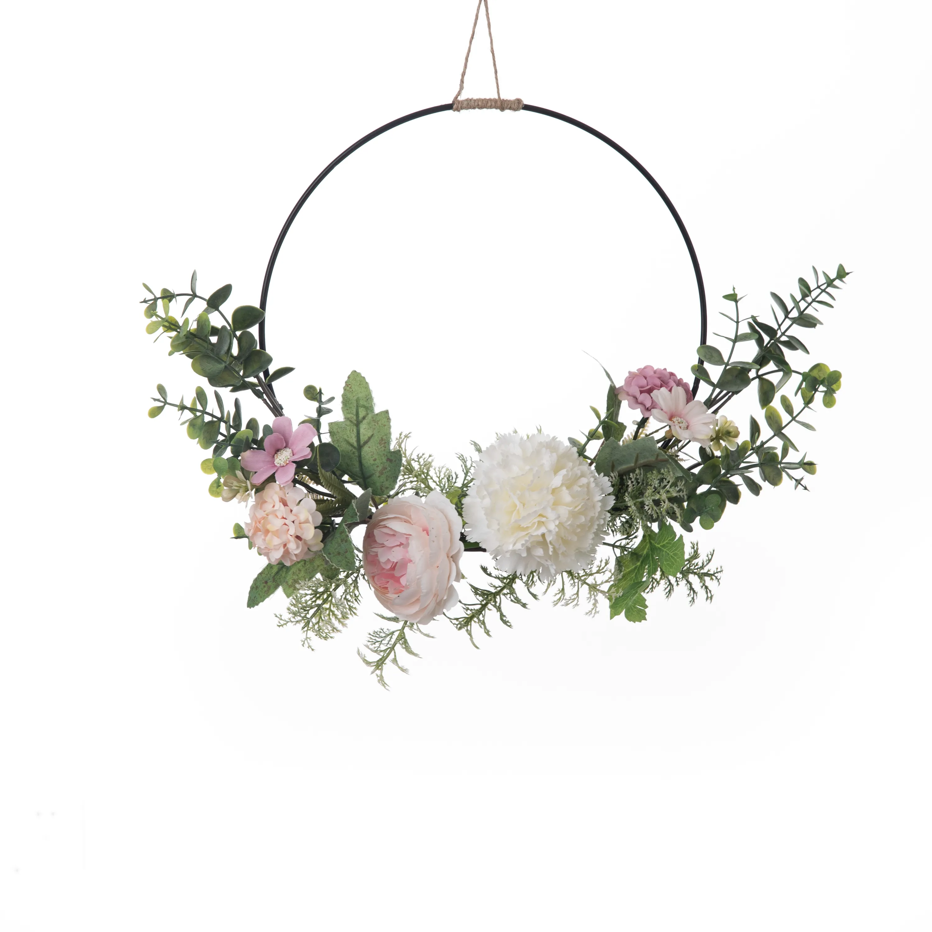 Kunstlotos Karnstein Hortensien wilde Chrysanthemum-Kranz Seidenblume für Zuhause Hochzeitsdekoration