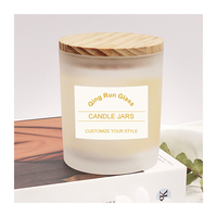 Pots à bougies avec couvercle et boîte d'emballage en verre vides bocaux à bougie personnalisés de luxe pour la fabrication de bougies