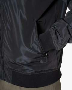 Chaqueta bomber verde personalizada para hombre, diseño bordado de satén brillante ligero, cierre de cremallera de seguridad activa para invierno, venta al por mayor - Product Image 5