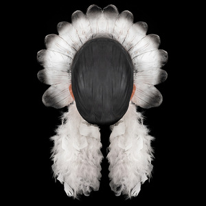 Masque de cosplay de chef indien pour Halloween, en latex souple avec plumes, masque intégral pour costume de carnaval, fête de cosplay pour adulte - Product Image 6