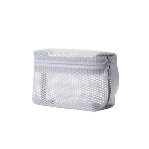 Mesh Toiletry Organizer <b>Bag</b> 7 Inch Zipper Portable <b>Foldable</b> Washroom Storage Small Medium Large Sizes - Product Image 5