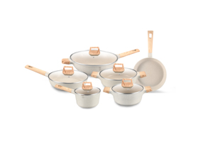 Pot à lait Long manche <span class=keywords><strong>Induction</strong></span> fond soupe cuisson Pot marbre aluminium Pot en céramique antiadhésif maison cuisinière à gaz Camping Pot à lait - Product Image 6
