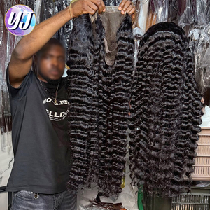 Peluca de Cabello Humano Natural Virgen con Frente de Encaje HD Completo sin Pegamento 13x6, Rizada Profunda Estilo Vietnamita, India y Peruana - Product Image 1