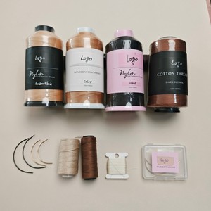 <span class=keywords><strong>Fil</strong></span> à coudre en nylon collé de 1500 yards avec logo personnalisé, <span class=keywords><strong>fil</strong></span> professionnel <span class=keywords><strong>pour</strong></span> la couture, le tissage, les extensions de <span class=keywords><strong>cheveux</strong></span>, la fabrication de perruques - Product Image 6