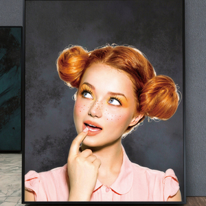 Arte de Pared Chic con Diseño de Rubia, Impresión de Retrato de Estilo Pop Moderno, Decoración de Pared Elegante para Sala de Estar, Dormitorio, Salón de Belleza - Product Image 4