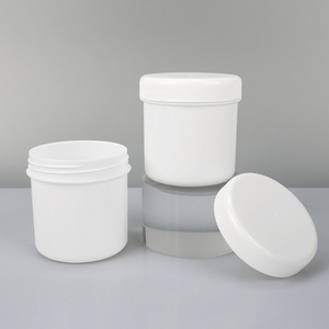 Nueva llegada QOR Botella cilíndrica de plástico PP blanca de 250 ml con tapa de rosca para uso cosmético - Product Image 1