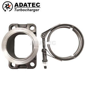 Brida de adaptador Turbo para T3 <span class=keywords><strong>T4</strong></span> T25 a Vband Conversión de colector de conversión de acero inoxidable - Product Image 1