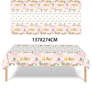 1st Birthday Party <b>Tablecloth</b> <b>Rectangle</b> Digital Printing Disposable Table Decor For Baby Shower Celebration - Product Image 4