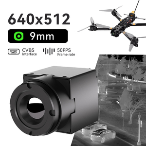 640x512 tầm nhìn ban đêm nhiệt hình ảnh máy ảnh 9 mét 25 mét CVBS FPV nhiệt hình ảnh máy ảnh mô-đun - Product Image 5