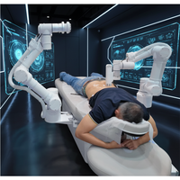 Nouveau design de robot de massage intelligent à 2 bras avec fonction musicale et massage simultané multi-zones pour salons de beauté et spas
