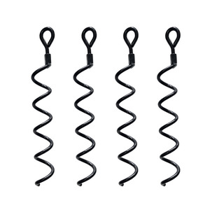 Estaca de tienda de campaña de acero al carbono de alta resistencia Ningbo, 38.5 cm, en espiral, para suelo, grado industrial, para uso en exteriores en todas las estaciones - Product Image 4