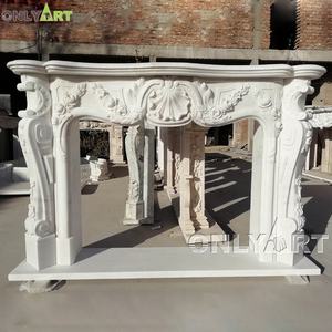 <span class=keywords><strong>De</strong></span> alta calidad <span class=keywords><strong>de</strong></span> piedra Natural mármol mujer desnuda chimenea rodean - Product Image 2