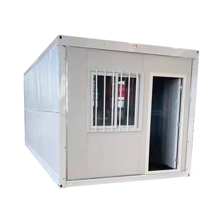 Quick Installation 20ft 40ft Folding Prefab Container Houses Foldable Container Prefab Tiny Homes Site Office