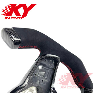 Volant en fibre de carbone de style F1 personnalisé pour Volkswagen Mk7, compatible avec MK6 MK8 GTI Polo GTS R Golf 7 GTD Tiguan Scirocco GTS - Product Image 2