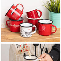 Tasses émaillées blanches vierges de 12 oz pour sublimation, personnalisables pour Noël, pour le camping, le café et le lait