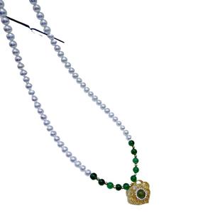 สร้อยคอไข่มุกน้ำจืดทรงหยดน้ำแบบจีน ล็อคแบบรูอี้ ขนาด 4-5 มม. ไข่มุกไร้ตำหนิ - Product Image 5