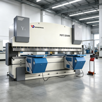 Máquina de Doblado de Alta Eficiencia Personalizada 70T2500, Prensa Plegadora CNC para Procesamiento de Chapa Metálica