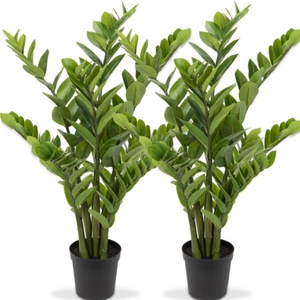 พืชเทียมขนาดใหญ่ <span class=keywords><strong>zamioculcas</strong></span> ใบต้นไม้ในหม้อสำหรับโต๊ะสำนักงานห้องน้ำห้องนอนห้องนั่งเล่นบ้านระเบียงสวนตกแต่ง - Product Image 1