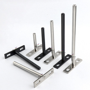 Soporte de hierro tipo F de 8 mm para estantes, montaje oculto para estantes de madera, fácil instalación, estilo moderno y sencillo - Product Image 2