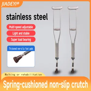 Disabled Rehabilitation Treatment Height Adjustable Aluminum Alloy Underarm Medical Walking Crutches