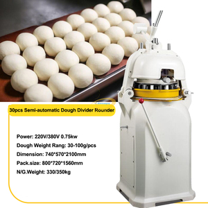 Divisora y Boleadora de Masa MP45/2, Máquina Cortadora de Masa para Panes de Hamburguesa, Equipo de Panadería, Automática - Product Image 2