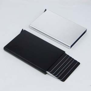 Portefeuille porte-cartes en aluminium avec logo personnalisé, blocage RFID, écologique, portable, cadeau promotionnel, cadeau d'entreprise - Product Image 3
