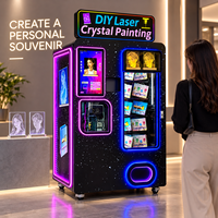 Distributeur automatique de gravure laser 3D sur cristal pour kiosque de centre commercial