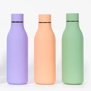 New Style For Promotion 550ml 304 Stainless Steel Thermos Vacuum Flask Rubber Painting Sport Thermos