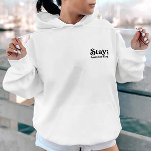 Sudaderas con capucha Stay Another Day Hoodie, 99 razones para vivir Sudadera con capucha - Product Image 3