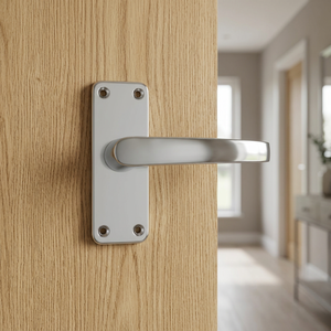 Poignée de porte en aluminium de qualité supérieure, design élégant, avec plaque de fixation, pour usage domestique et professionnel, provenant d'Inde. - Product Image 3