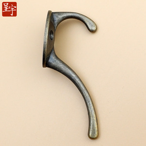 Ganchos Metálicos para Armario Cheng Yu, Gancho Doble de Aleación de Zinc, Estilo Chino Retro, para Abrigos, Bolsos y Sombreros - Product Image 4