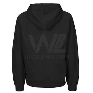 Sudadera con capucha térmica de invierno de talla grande a prueba de viento con logotipo personalizado 100% algodón con serigrafía patrón sólido cuello con capucha teñido liso - Product Image 2