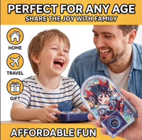 Jeu de flipper de poche HTL, mini lanceur de flipper portable, jouet d'arcade rétro, entraînement de la concentration, interactif parent-enfant, cadeau pour enfants