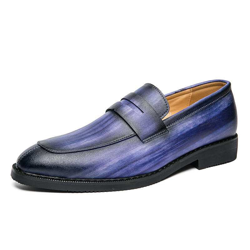 Wholesale PU Leather Slip on Wedding Business Shoes Brand Luxury Big Size Men Designer Dress Shoes