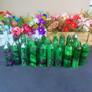 Bán Buôn Hot Bán <span class=keywords><strong>Ruby</strong></span> Điểm Thời Trang Trang Trí Nội Thất Pha Lê Thủ Công Tình Yêu Của <span class=keywords><strong>Ruby</strong></span> Trong Zoisite Tháp Cho Quà Tặng Quà Lưu Niệm - Product Image 4