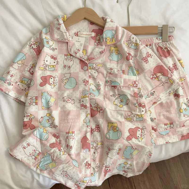 7755-cartoon melody "short sleeve shorts]
