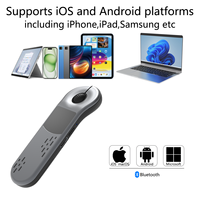 Souris Air sans fil avec pointeur laser, télécommande de présentation, pavé tactile et défileur de vidéo court pour téléphone, tablette et ordinateur portable