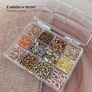 Dijes <span class=keywords><strong>de</strong></span> Piedras Naturales y Cristales para <span class=keywords><strong>Uñas</strong></span>, Kit <span class=keywords><strong>de</strong></span> Arte <span class=keywords><strong>de</strong></span> <span class=keywords><strong>Uñas</strong></span> DIY <span class=keywords><strong>de</strong></span> 12 Compartimentos con Gemas Multicolores Trituradas, <span class=keywords><strong>Uñas</strong></span> Postizas, Suministros para Manualidades - Product Image 2