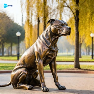 Patung Anjing Doberman Butler dari Logam Cor Tangan, Ukuran Asli, Bahan Perunggu, untuk Dijual - Product Image 5