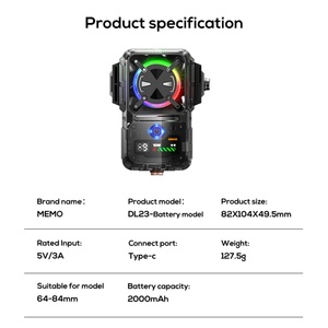 Enfriador de Teléfono Móvil MEMO DL23 RGB con Semiconductor y Placa de Conducción Térmica Extendida para Transmisión en Vivo - Product Image 5