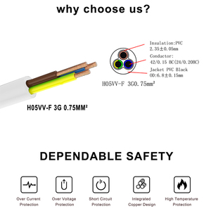 VDE omologato per carichi pesanti filo AC 250V 16A <span class=keywords><strong>Schuko</strong></span> 3 polo cavo di alimentazione con spina EU CEE maschio estremità per elettrodomestico - Product Image 3