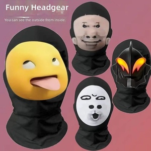 Maschera Cosplay Prank Virale di Internet: Maschera Nezha in Spandex/Poliestere, Stile Hip-hop Audace, Divertente, Stravagante, Pacchetto Emoji Hilarious - Product Image 3
