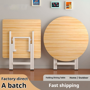Tavolo da Pranzo Pieghevole Quadrato e Circolare Semplice e Portatile all'Ingrosso, Arredamento Moderno <span class=keywords><strong>per</strong></span> Casa e Ufficio - Product Image 2