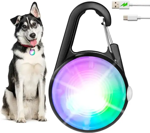 Dog Collar Lights for Night Time  4 Modes Dog Collar Light Rechargeable Led Light for Dog Collar