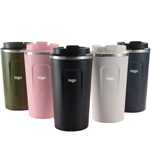 Mug de voyage isotherme à double paroi en acier inoxydable 2024 avec couvercle pour café ou thé à emporter - Product Image 1