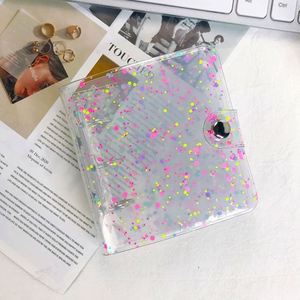 Portable 3-<b>Ring</b> Notebook Organizer PVC Cover Button Closure Travelle Journal <b>Binder</b> for Daily Use Business Card Organization - Product Image 4