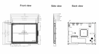 Module d'affichage LCD TFT IPS 5,7 pouces 640x480, écran tactile HMI, interface RS485 RS232 CAN pour contrôle industriel