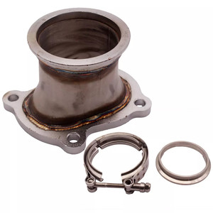 Adaptador de Conversión de Brida de Turbocompresor de Acero Inoxidable CT26 de 4 Pernos y <span class=keywords><strong>3</strong></span> Pulgadas con Banda en V para Accesorios de Automóviles Toyota - Product Image 1