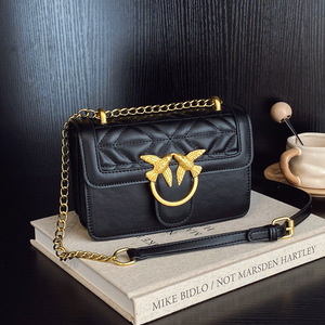 Nuevo Bolso de Hombro de Cadena a la Moda, Estilo Coreano, Bordado, de PU, con Contraste de Color y Diseño a Cuadros, Resistente y Duradero - Product Image 3