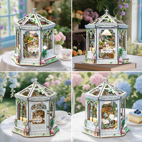 Nouveau style Kit de bricolage en bois pour niche à livres GHGC401 Windsor Flower House, maison de poupée miniature, puzzles 3D pour adultes